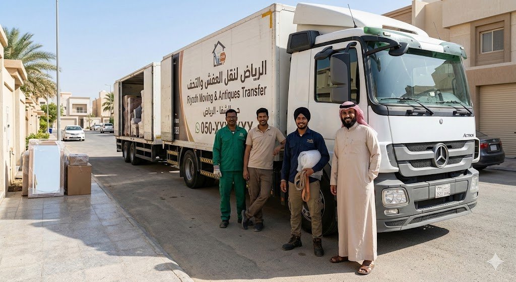 طريقة احترافية لتغليف التحف والزجاج عند نقل العفش في حي الشفا بالرياض