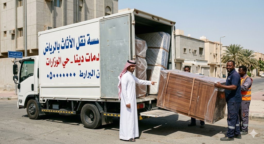 دليل أحياء الرياض: اختيار أفضل شركة نقل عفش في حي الوزارات